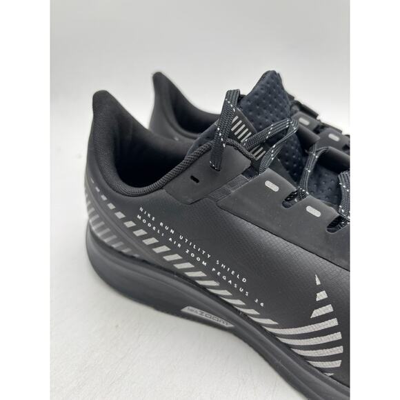 Nike AIR ZOOM PEGASUS 36 SHIELD Men's NEW Vintage Run-Shoes Black US Size 9.5 - Picture 3 of 11